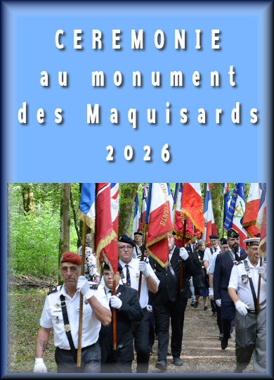 Cérémonie au monument des Maquisards dans les bois de Baâlon-Mouzay